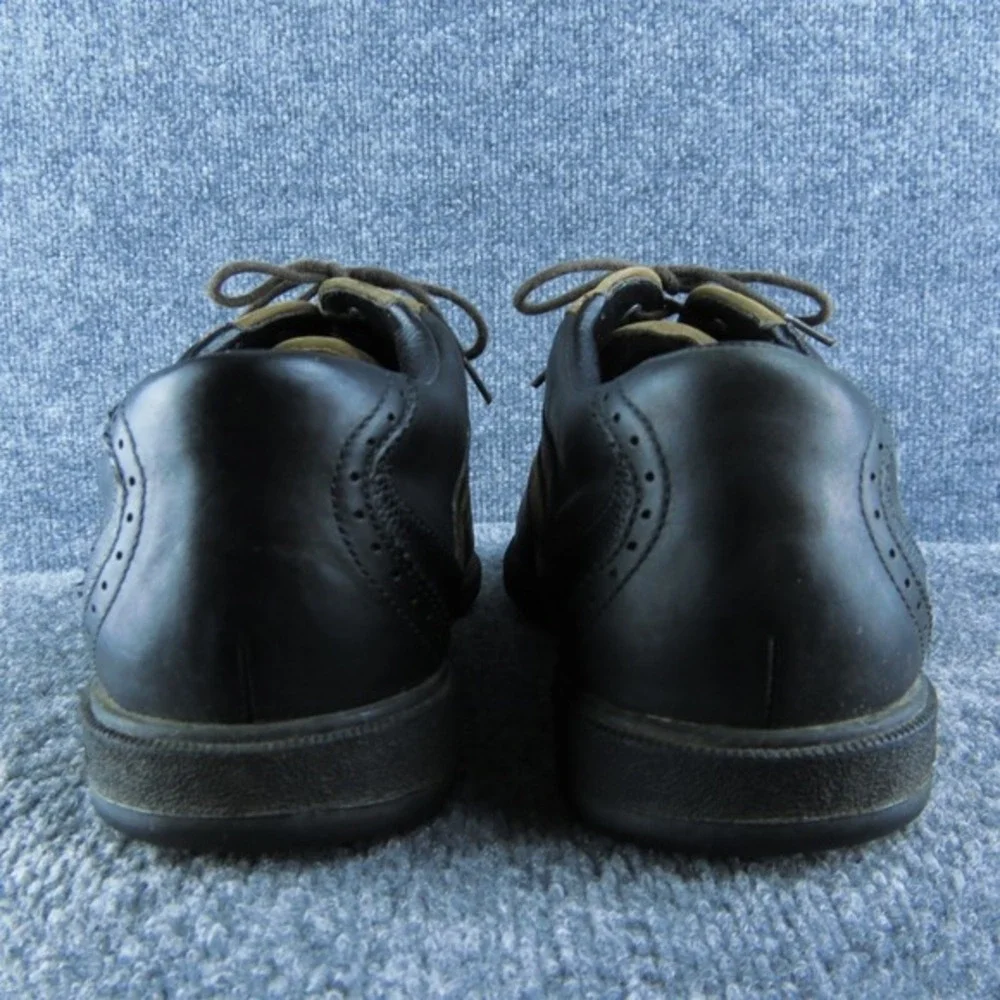 Mizuno Golf Cleat Men Saddle Oxfords‎ Shoes Size 11 Medium Black Leather Lace Up